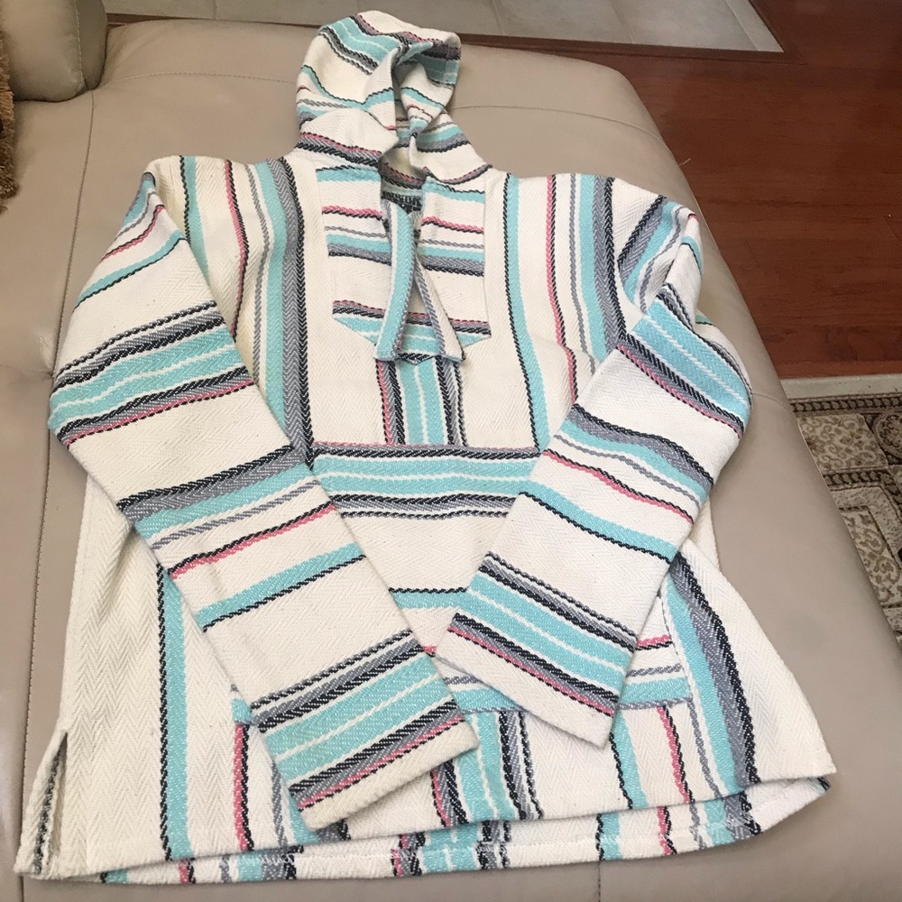 Pastel Original Senor Lopez Blanket Mexican Jacket